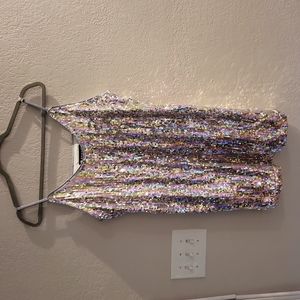 Sequin Strapy Mini-dress